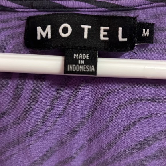 Motel Rocks Zebra Long-sleeve Dress - Picture 3 of 3